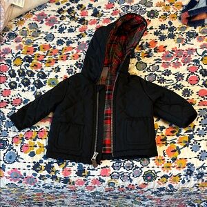 Carter's Black Quilted Puffer Jacket with Hood